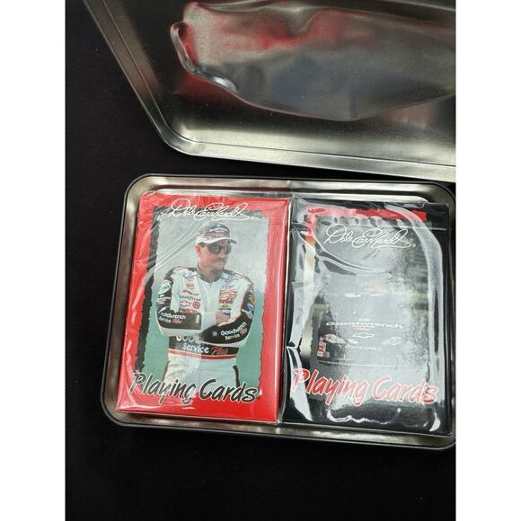Dale Earnhardt Sr. NASCAR #3 Two Decks Of Playing Cards In A Collector Tin - Picture 5 of 6